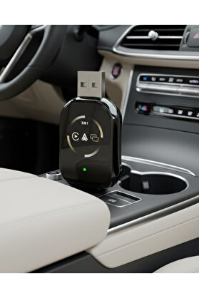 Alemdarshop Kablosuz Carplay Android Auto Dönüştürücü Kablo Derdi Olmadan Bağlantı