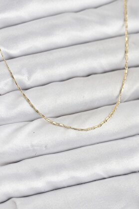 Evimdeyokyok Cm 14K Gold Renk Kesme Model 60 Cm Kadın Kolye Tj-Bko10931