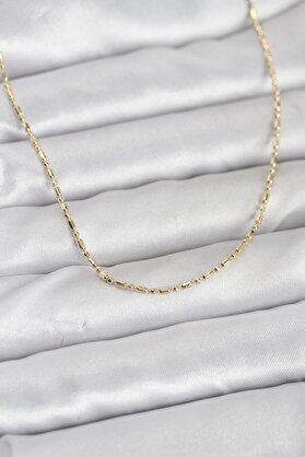 Evimdeyokyok Cm 14K Gold Renk Zincirli 60 Cm Kadın Kolye Tj-Bko10938