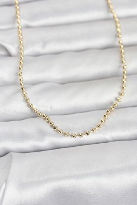 Evimdeyokyok Cm 14K Gold Renk Top Zincirli Model 60 Cm Kadın Kolye Tj-Bko10958