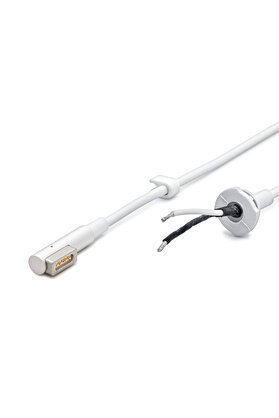 Evi̇mdeyokyok Laptop Adaptör Dc Jack Kablosu 60W L Ti̇p Macbook Uyumlu 1.2 M - Beyaz Hdx5543