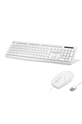 Evi̇mdeyokyok Klavye Ve Mouse Seti̇ - Beyaz Km8519