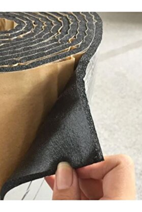 Evimdeyokyok Araç Oto Ses Isı Yalıtım Bandı Folyolu Kauçuk Sünger 15Cmx10Metre 6Mm Yapışkanlı
