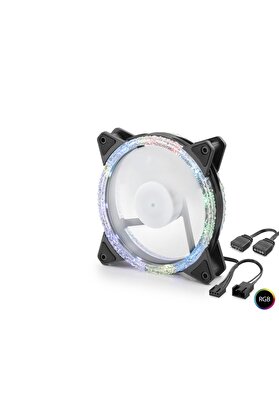 Evimdeyokyok Kasa Fanı Kristal Rgb 12 Cm - Siyah Nd2662