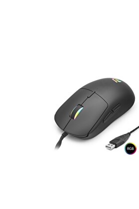Evi̇mdeyokyok Proyg100B Mouse 3200 Dpi̇ 6 Tuş Rgb - Si̇yah