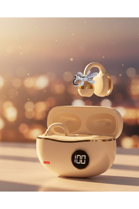 Kaia Life Şık Ve Taşınabilir Bluetooth Kulaklık Gün Boyu Kullanım 2 Kurdele Küpe Hediyeli