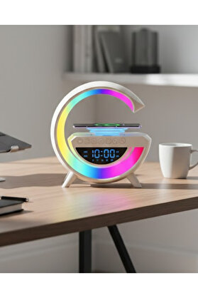 Farouki Modern Rgb Işıklı Kablosuz Hoparlör Uzun Süreli Müzik Keyfi