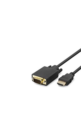 Evi̇mdeyokyok Hdmı To Vga Kablo Pvc 120Hz 1080P 1.8M Si̇yah Hdx7795