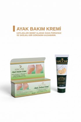 Haccer Doğal Ayak Nemlendirici Çatlak Bakım Kremi 60 Ml