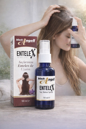 Aleyna Baharat Black Angell Entelex Saç Bakım Losyonu 50Ml E Vitaminli
