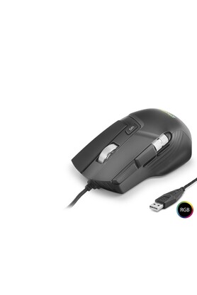 Evi̇mdeyokyok X13 Mouse 12400 Dpi̇ 10 Tuş Makro 1000 Hz Rgb - Si̇yah
