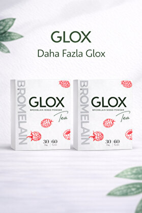 Glox Tea Bromelain Ve Collagen Içeren Karışık Bitki Çayı 60 Günlük Kullanım