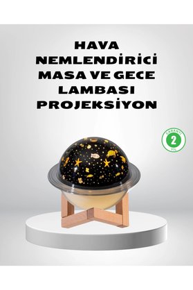 Eco Lounge Usb Projeksiyon Gece Lambası Ve Hava Nemlendirici – Aromaterapi Destekli, Taşınabilir Mini