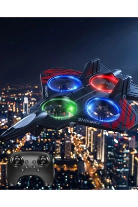 Ethab Giyim Led Işıklı Uzaktan Kumandalı Drone Fighter Jet Tasarımlı 360 Derece Dönebilen - Glst5581-113
