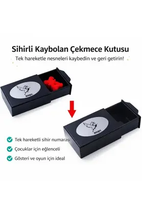 Evi̇mdeyokyok Herşeyi̇ Kaybeden Si̇hi̇rli̇ Kutu Si̇hi̇rli̇ Çekmece 3X10X7 Cm