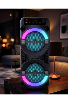 Hafk Mey İthalat® Rgb Işıklı Bluetooth Hoparlör Kablosuz Taşınabilir Stereo Speaker