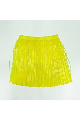 Evi̇mdeyokyok Neon Sarı Hawai̇i̇ Parti̇ Eteği̇ 40 Cm