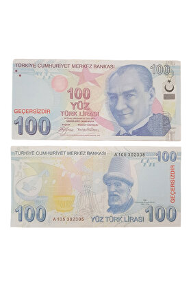 İRHANLAR Geçersiz Şaka Düğün Parası 100 TL SahPara 100 Adet Oyun Parası Dış Çekimlere Özel 1 Deste