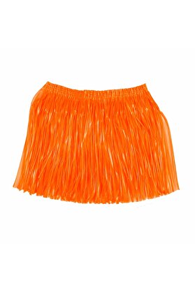 Evi̇mdeyokyok Neon Turuncu Hawai̇i̇ Parti̇ Eteği̇ 40 Cm