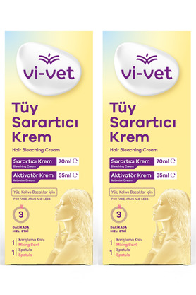 Vi-vet Tüy Sarartıcı Krem 70 Ml-35Ml x2 Adet