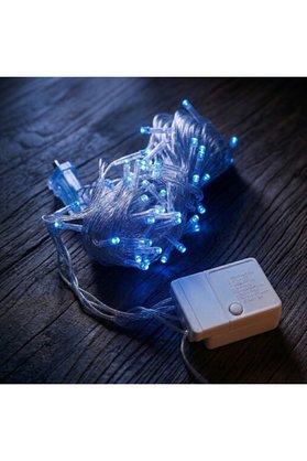 Ethab Ticaret Glbl-Tstil4136 10M 100 Led Damla Uçlu Mavi Işık Şeffaf Kablo