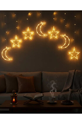 Sayarmarkt Ramazan İçin Büyük Boy Işıklı Ay Yıldız Led