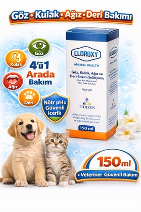 Store Narya Cloroxy Kedi Köpek Göz Kulak Ağız Ve Deri Bakım Solüsyonu 150 Ml – Antiseptik Bakım Solüsyonu