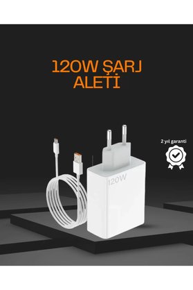 Ethab Giyim 120 Watt Type C Şarj Başlığı Poco X3 X4 X5 Pro Uyumlu - Glst2120-2378