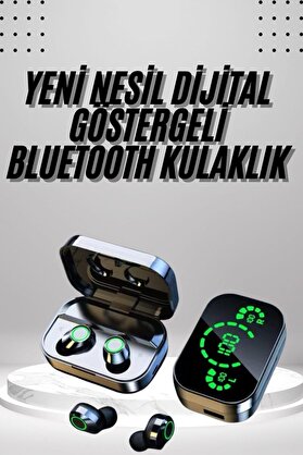 Ethab Giyim 2025 Model Bluetooth Kulaklık Telefon Şarj Edebilen Çağrı Cevaplama Dijital Gö - Glst1042-734