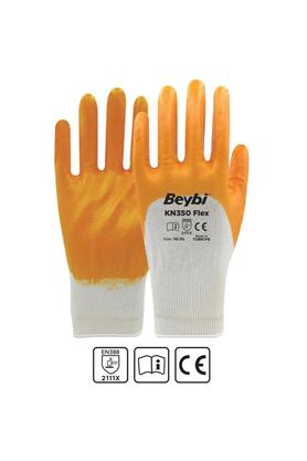 Beybi Kn350 Nitril Sarı Iş Eldiveni 12 Çift - 10 Numara