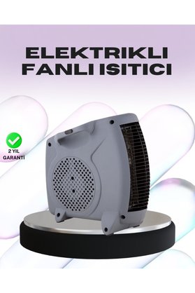 Ethab Giyim Taşınabilir Fanlı Isıtıcı Elektrikli Termik Korumalı Oda Isıtıcı - Glst3487-4678