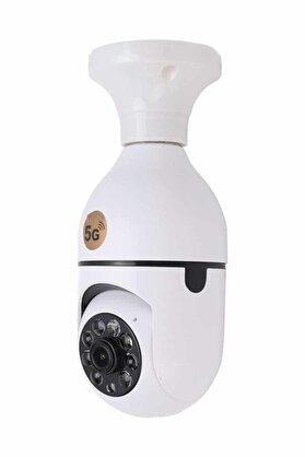 Ethab Giyim Akıllı Kamera Wifi Kamera Duylu Ampul Görünümlü 360 Derece Dönebilen Ev Kamer - Glst9266-873