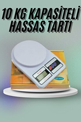 Bezos Mutfak Tartısı Dijital Göstergeli Hassas Tartı 10 Kg Kapasiteli - Hpsbyı7843-7721