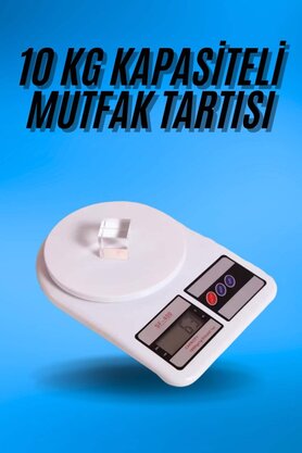 Ethab Giyim Dijital Hassas 10 Kg Mutfak Terazisi Tartısı Lcd Ekran Mutfak Tartısı - Glst4464-3666