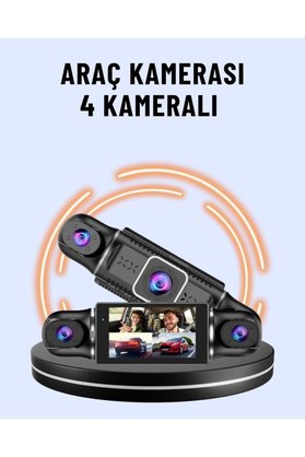 Epilons 170° Geniş Açı 4 Kameralı Araç Kamerası Hareket Algılamalı