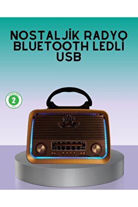 Trendexa Bluetooth Özellikli Nostalji Radyo 3 Bant Fm Am Sw