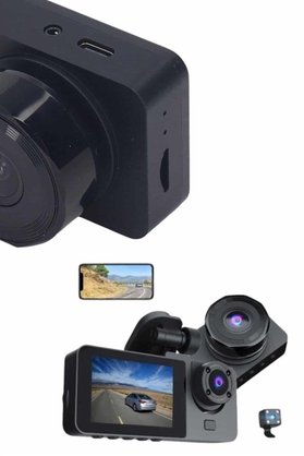 Ezere Dvr Araç İçi Kamera Hareket Algılayabilen 1080P Carplay Video Kaydedici - Karbul9449-2331