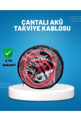 Sepetrota 1200 Amper Akü Takviye Kablosu 2 Metre İzoleli Bakır Uçlu - Sptrot6980-8627