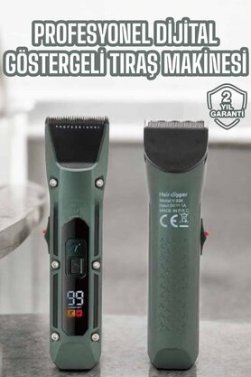 Ethab Giyim Tıraş Makinesi Dijital Göstergeli Turbo Motor Paslanmaz Çelik - Glst4110-2174