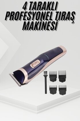 Ethab Giyim Tıraş Makinesi 4 Başlıklı Paslanmaz Çelik Lı Tüm Saç Tiplerine Uygun - Glst2112-6057