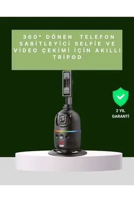 Ethab Giyim Yüz Takipli 360° Akıllı Gimbal Telefon Ve Aksiyon Kamera Uyumlu - Glst6799-9355