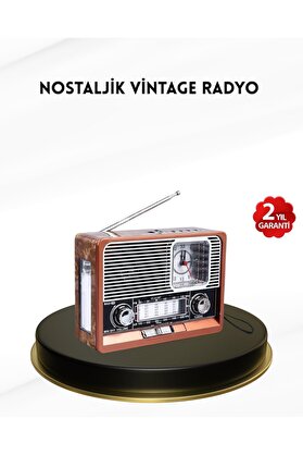 Ethab Giyim Nostaljik Radyo – Şık Dekoratif Tasarım Ve Güvenli 2 Yıl Garanti - Glst7769-2244