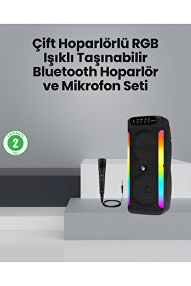 Ethab Giyim Taşınabilir Şarjlı Hoparlör Usb Sd Kart Aux Girişli - Glst9662-6736