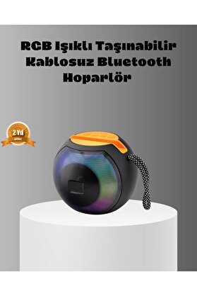 Ethab Giyim Taşınabilir Bluetooth Hoparlör – Rgb Işıklı Güçlü Bas Ve 8 Saat Pil Ömr - Glst1396-343