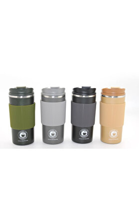 Evi̇mdeyokyok 500Ml Paslanmaz Çeli̇k Termos Mug - Sızdırmaz Kapaklı Çi̇ft Katmanlı Termos Alk3133