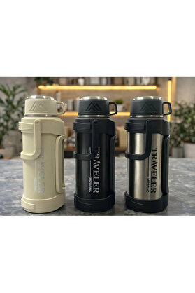 Evi̇mdeyokyok 2000 Ml Çi̇ft Katmanlı Vakumlu Paslanmaz Çeli̇k Termos Alk4641