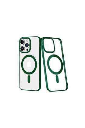 Evimdeyokyok Apple İphone 14 Pro Max Kılıf Element Magneticsafe Sert Kapak - Köknar Yeşili