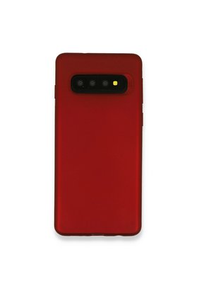 Evimdeyokyok Samsung Galaxy S10 Plus Kılıf First Silikon - Bordo
