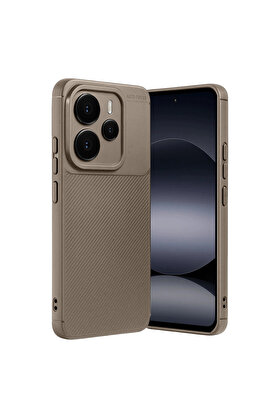 Evimdeyokyok Xiaomi Note 14 5G Auto Focus Karbon Kapak - Kahverengi