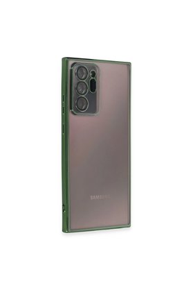 Evimdeyokyok Samsung Galaxy Note 20 Ultra Kılıf Razer Lensli Silikon - Yeşil